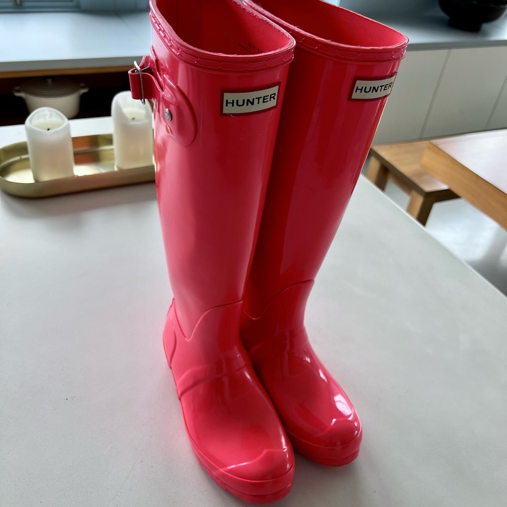 HUNTER ORIGINAL TALL GLOSS WOMEN'S WELLINGTON BOOTS